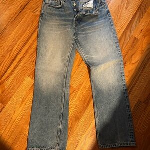 Zara Women’s Straight Fit Jeans in Light Blue